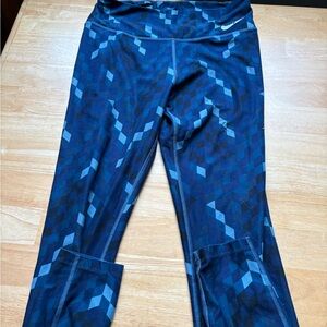 Nike Dri-FIT Blue Diamond Pattern Leggings